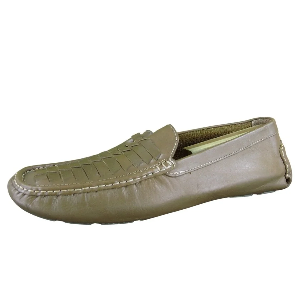 Giorgio Brutini‎ Men Weave Driving Moccasin Brown Leather 11.5 Gently Used 2025